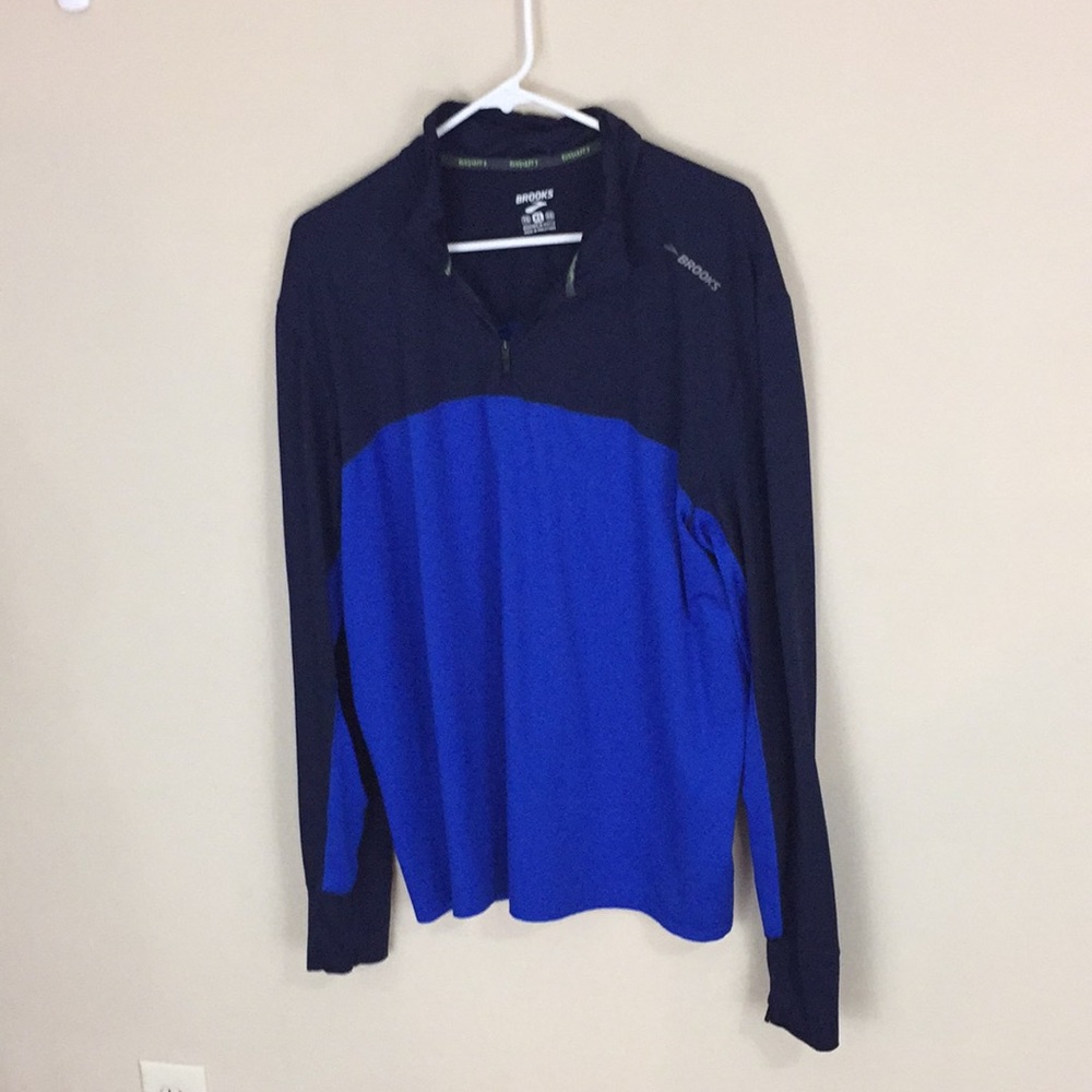 Brooks 1/4 Zip Athletic Performance Shirt Size XL